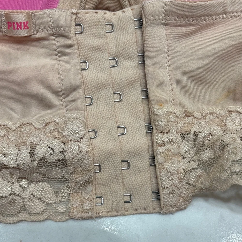 Pink Victoria’s Secret padded Bra. Strapless - Picture 6 of 6
